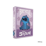 Bicycle Disney Stitch playing card box with cartoon character on a white background