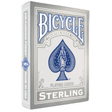 Bicycle Sterling Air-Cushion Playing Cards deck box shown at a three-quarter angle on a plain white background.