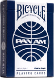 Bicycle Pan Am playing cards packaging with blue and white design.