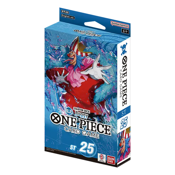 One Piece card game starter deck packaging with character illustration on a white background