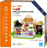 nanoblock Tenkaichi Budokai Arena set packaging with characters and arena model
