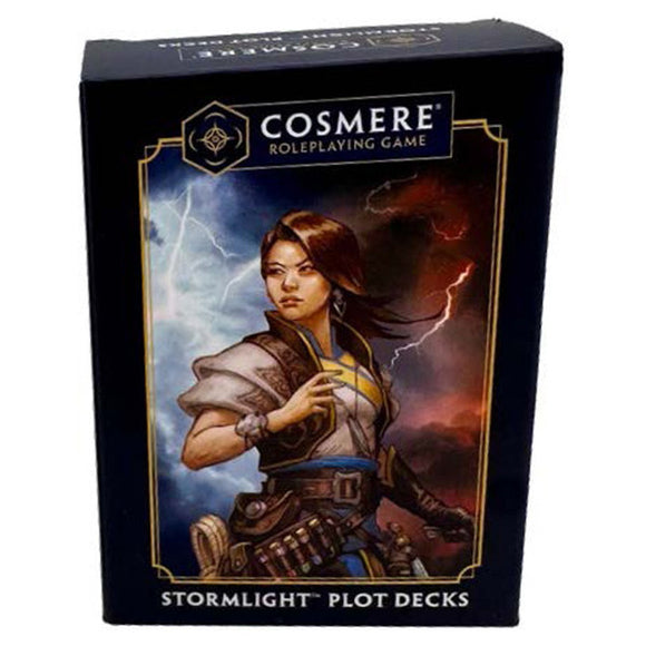 Cosmere Roleplaying Game box with a character illustration on a white background