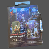 Dungeons & Dragons Cleric battle board packaging on a gray background