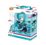 Boxed figure of a character with teal hair and outfit, featuring Blokees branding.