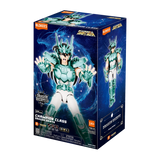Boxed figure of Dragon Shiryu from Saint Seiya with Blokees branding.