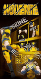 Wolverine action figure with customizable parts on a dark background