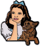 Pin featuring a character with a dog on a white background