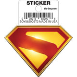 Superman logo sticker with 'ata-boy.com' label on a white background