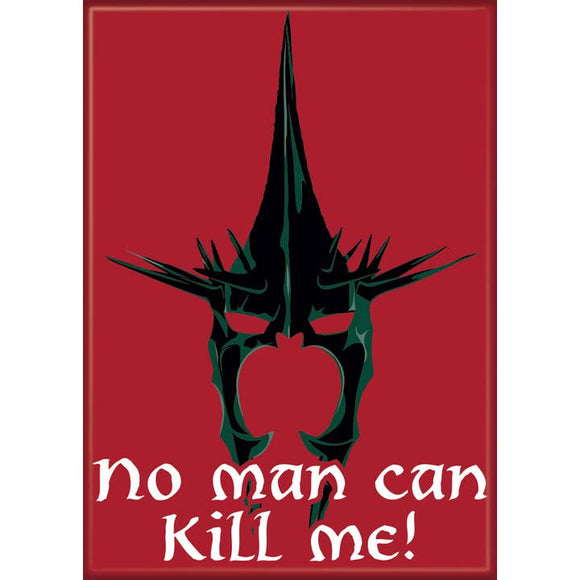 Black mask design on a red background with text 'no man can kill me!'