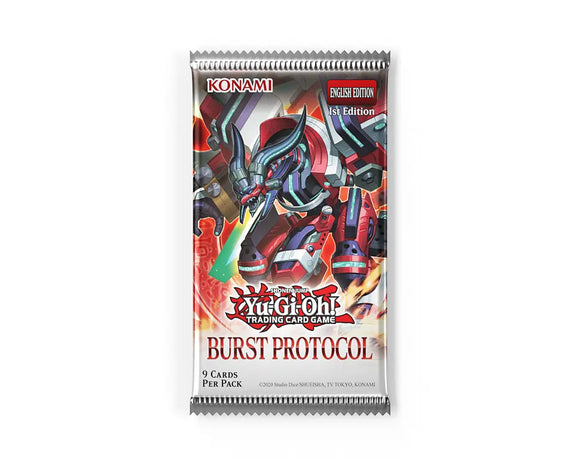 Trading card game pack featuring Konami branding on a white background