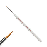 00 size detail paint brushes with white handles and red text on a white background