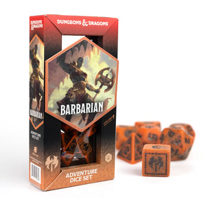 D&D: Adventure Dice Set - Barbarian Orange