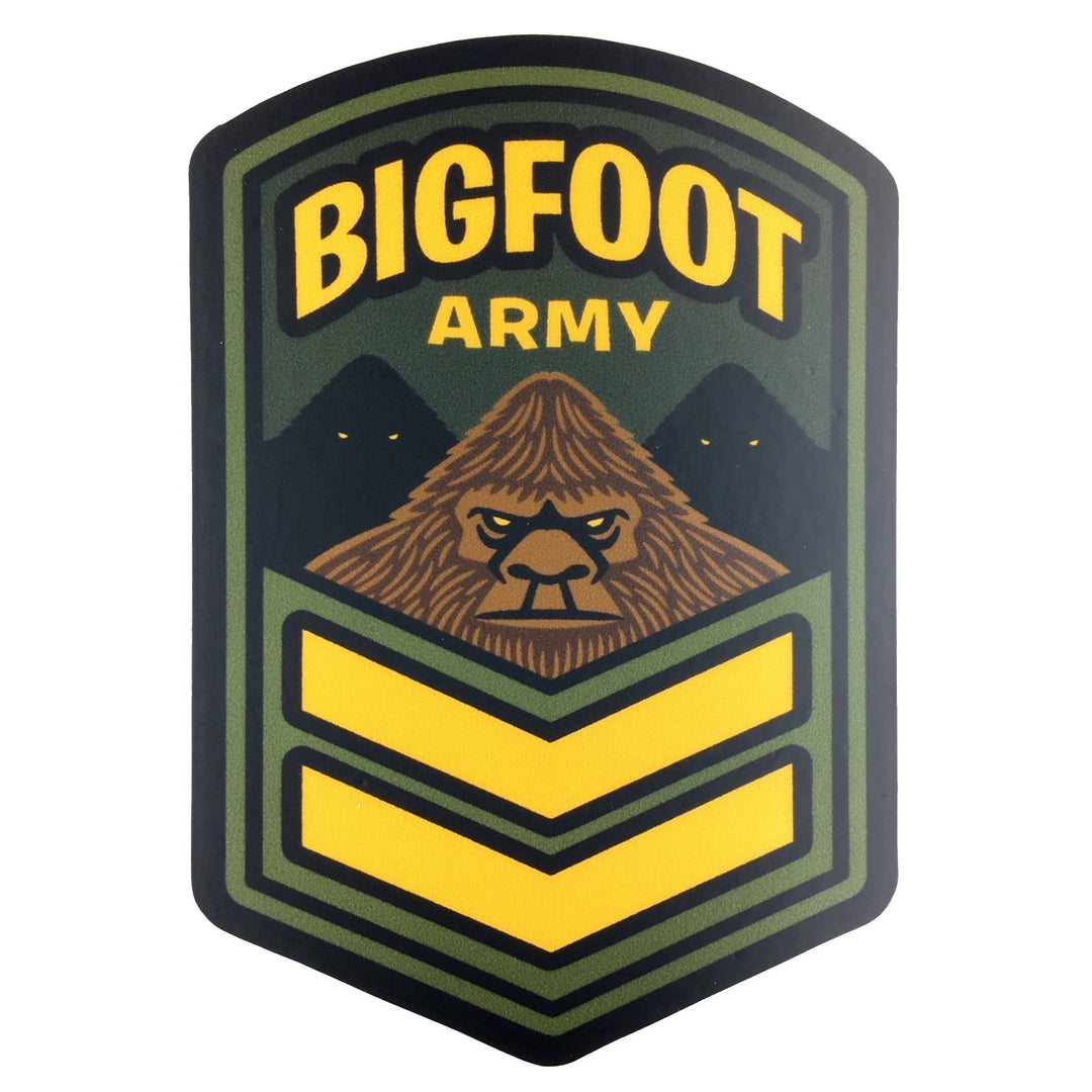 Bigfoot Army Military Insignia Cryptozoology Sticker – Little Shop of Magic