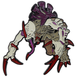 Colorful tyranid on a white background