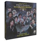 Call of Cthulhu: Horror on the Orient Express Investigators Unveiled expansion box, showing the front cover and spine with illustrated characters and title text.