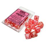 Chessex Dice: Festive - Dahlia/white (10)