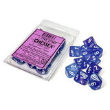 Chessex Dice: Nebula - D10 Aura/white Luminary (10)