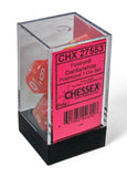 Chessex Dice: Festive Polyhedral Set Dahlia/white (7)