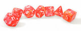 Chessex Dice: Festive Polyhedral Set Dahlia/white (7)
