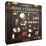 Box for 'House of Curiosities' game by Madame Medora with images of curiosities on the cover.