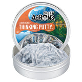 Crazy Aaron's Thinking Putty in a tin with liquid glass finish