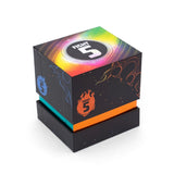 Colorful geometric box with 'Fight 5' branding on a white background