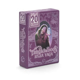 Purple card game box with 'Tanglewoods Baba Yaga' branding on a white background