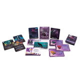 Collection of fantasy trading cards on a white background