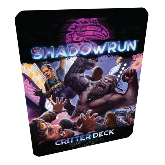 Shadowrun game box with characters and text on a white background