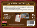 Back of a game box with text and images of miniatures and cards, featuring the brand 'Topps' and 'Catalyst'.