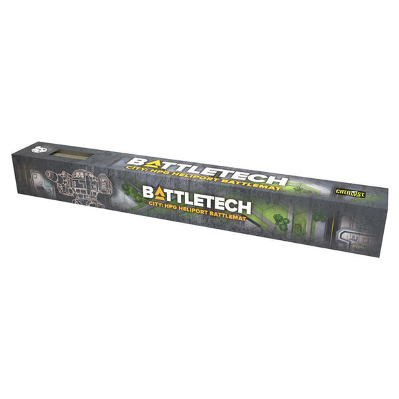 Battletech game mat packaging on a white background
