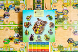 Board game with animal-themed tiles and a central box labeled 'Sanctuary'.