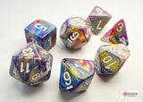 Chessex Dice: Festive Mini-hedral Carousel/white (7)