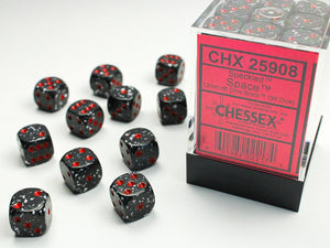 Chessex Dice: Speckled - 12mm D6 Space (36)