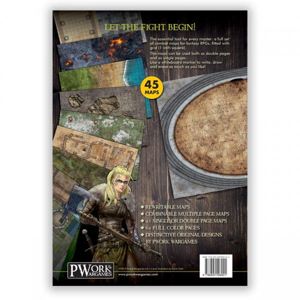 Combat Book 1: Fantasy Rewritable Combat Maps for Tabletop RPGs ...