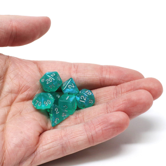 Die Hard Dice: Critlings Mini - Aqua Sparkle (7)