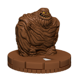 Brown monster figurine on a brown base with a white background
