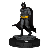 Batman figurine on a stand with a white background