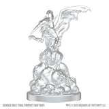 Clear plastic figurine on a white background with 'Wizards of the Coast' branding.