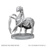 Unpainted fantasy creature figurine on a white background