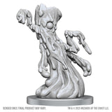 Unpainted fantasy creature figurine on a white background