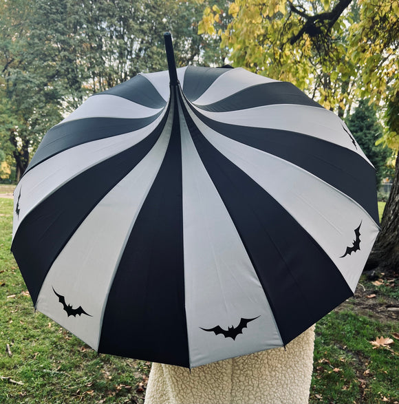 Witchwood Bags: Charcoal Bat Umbrella