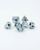 Dice set with black cats in it on a white background