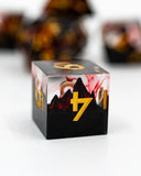 Emberglow Gaming: Red Mountains - Sharp Edge Dice Set