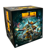 Deep Rock Galactic game box with characters and text on a white background