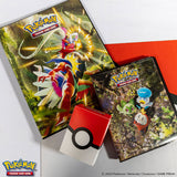 Pokemon Portfolio: Scarlet and Violet Fuecoco, Sprigatito, Quaxly and Gyarados (4 Pocket)