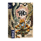 Board game box for 'Tinco' by Devir with a fantasy creature illustration on a beige background.