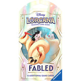 Disney Lorcana trading card game pack with characters on a white background