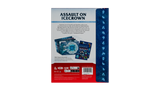Back cover of the board game Assault on Icecrown, showing product details, artwork, player cards, rules text, and a red footer with logos and barcode on a white background.