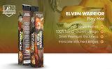 Elven Warrior play mat packaging with product details on a gradient background